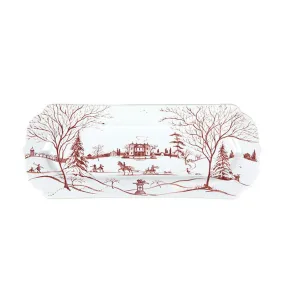 Juliska Country Estate Winter Frolic Ruby Hostess Tray