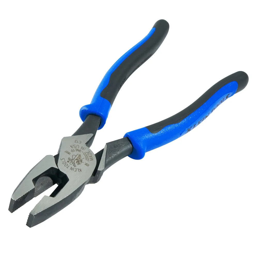 Klein Tools J2000-9NETP Lineman's Pliers, Fish Tape Pulling, 9"