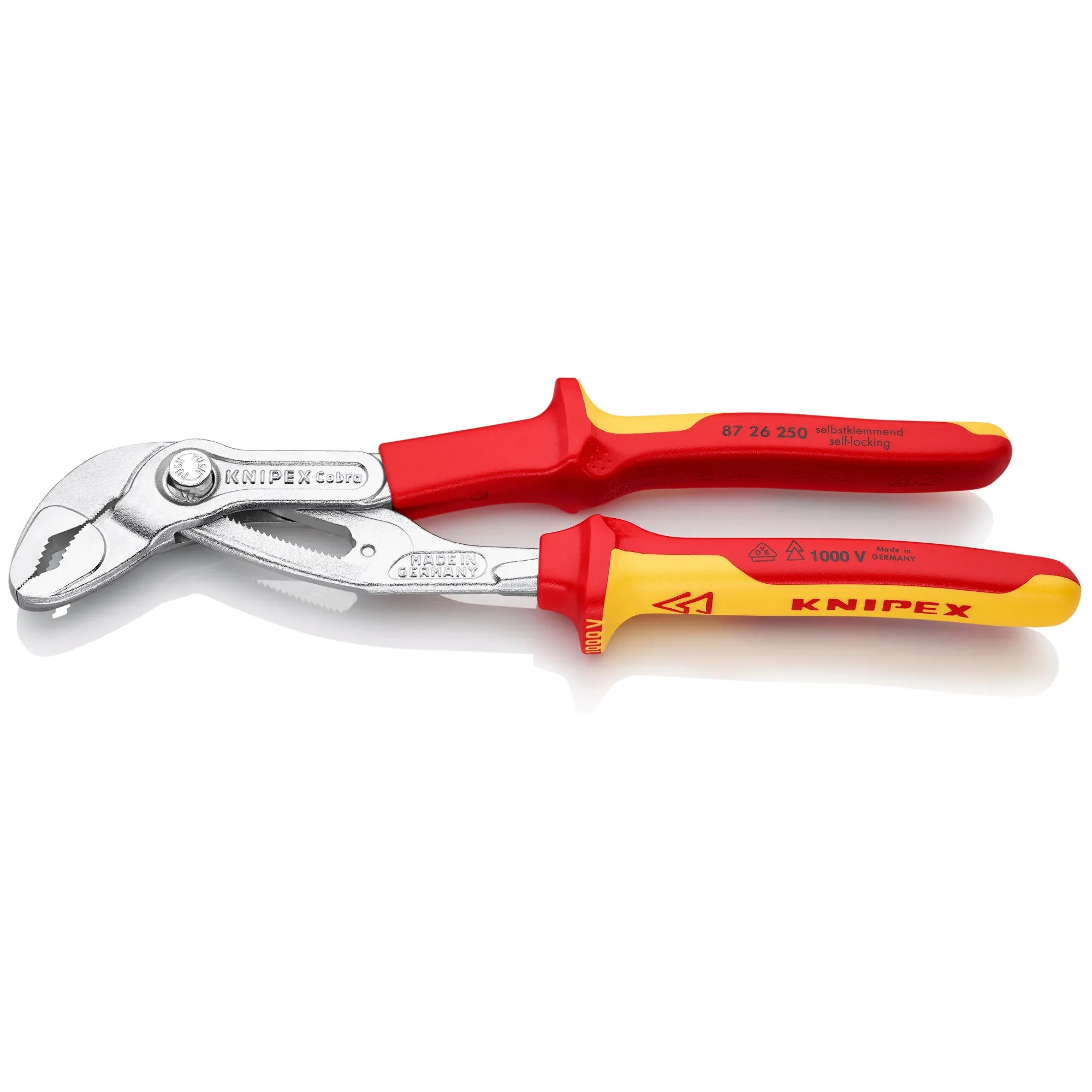 Knipex 87 26 250 10" Cobra® Water Pump Pliers-1000V Insulated