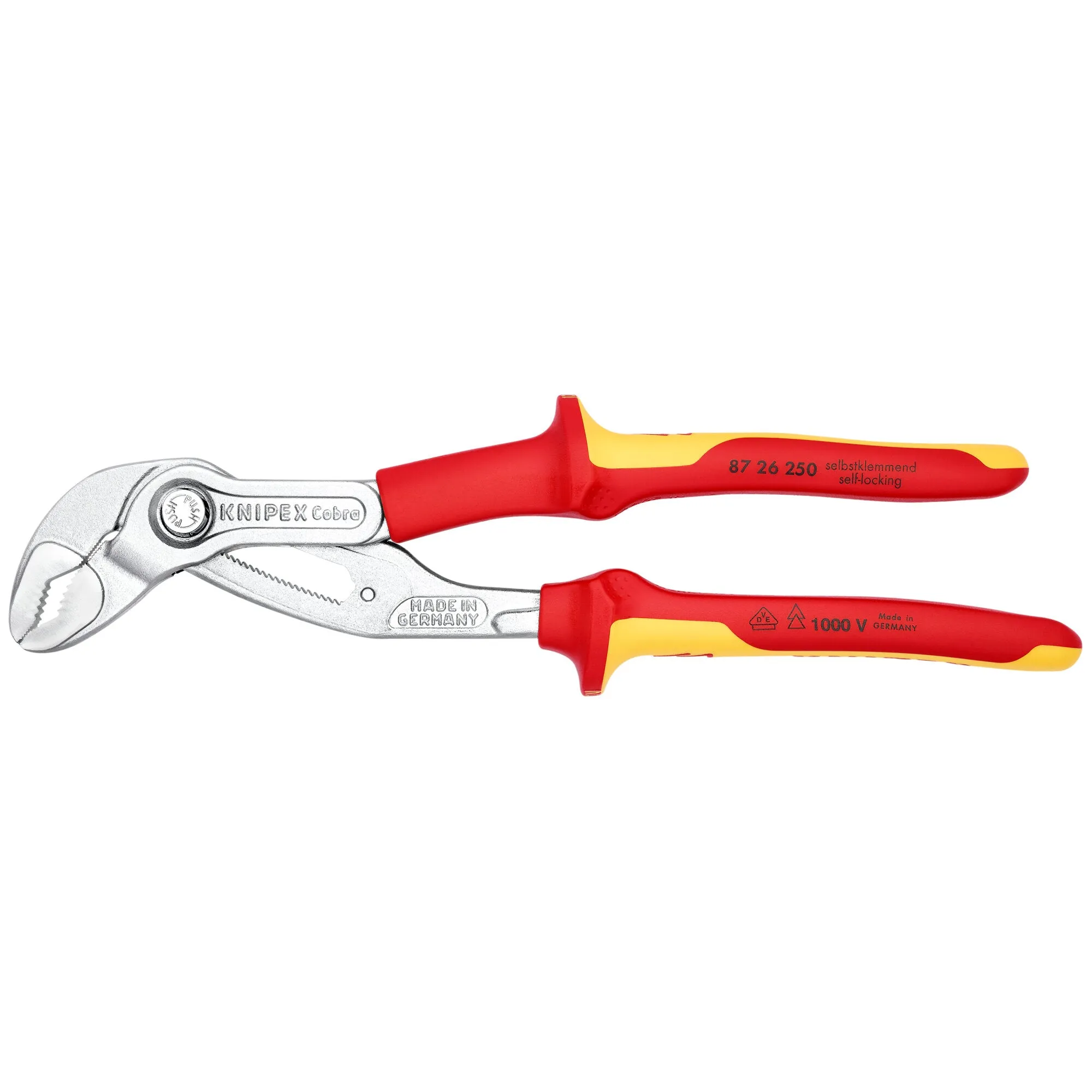 Knipex 87 26 250 10" Cobra® Water Pump Pliers-1000V Insulated