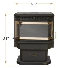 KOZI Pellet Stove: Baywin