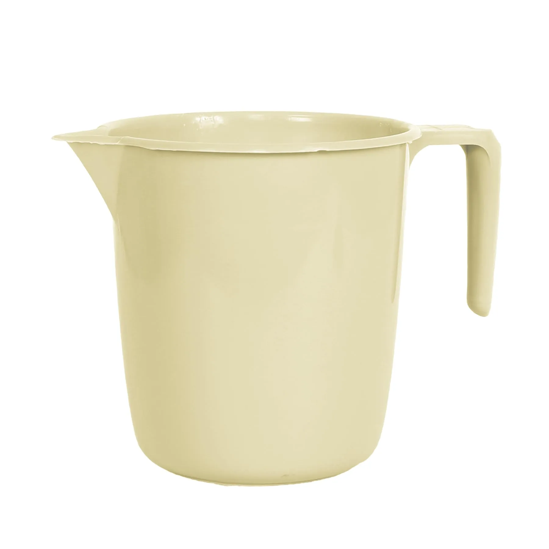 Kuber Industries Bathroom Mug | Plastic Bath Mug for Bathroom | Bath Mug | Mug for Bathroom | Mug for Toilet | Washroom Jug | 111 Bath Mug | 1 LTR | Pack of 2 | Beige