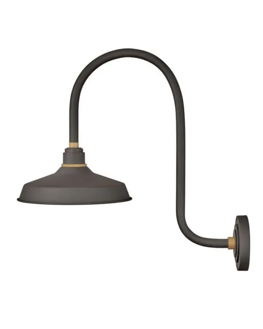 LARGE TALL GOOSENECK BARN LIGHT-BRONZE