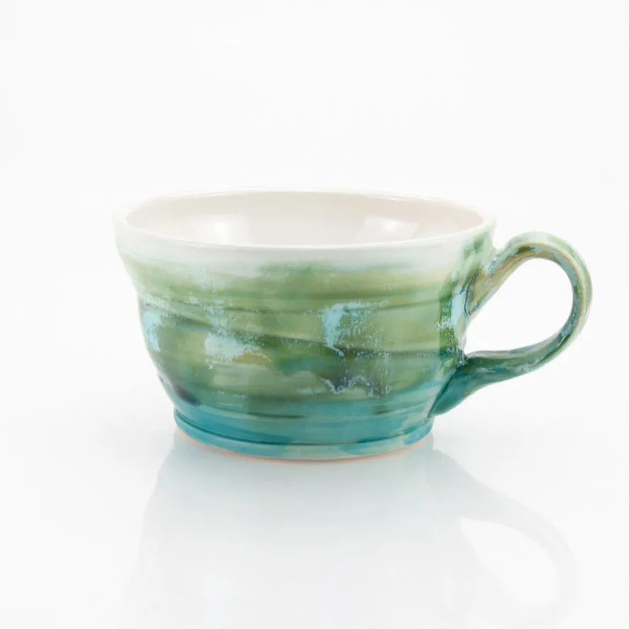 Latte / Cappuccino Mug 12 oz - Sea Foam Green