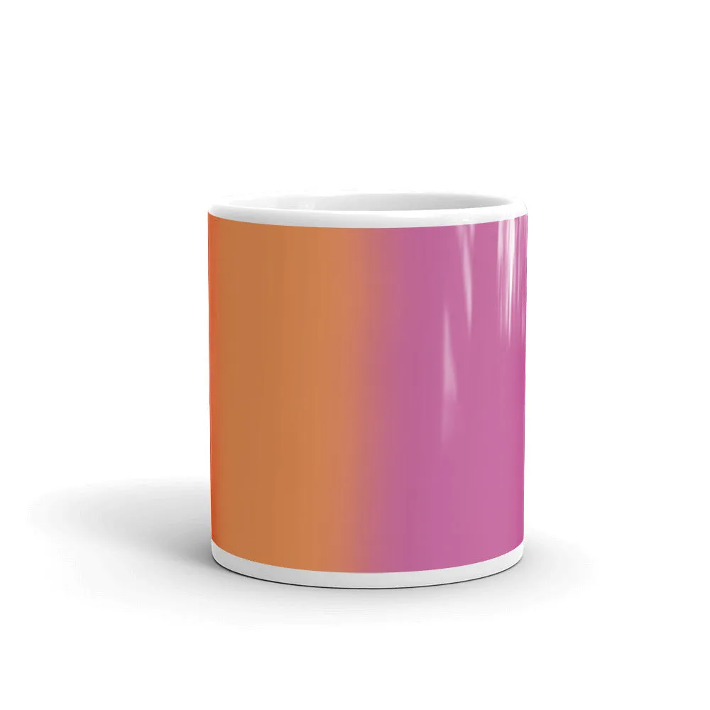 Lesbian Blurred Flag Glossy Mug