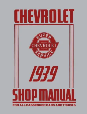 Licensed 1939 -1940 Chevrolet Shop Manuals For Car & Truck