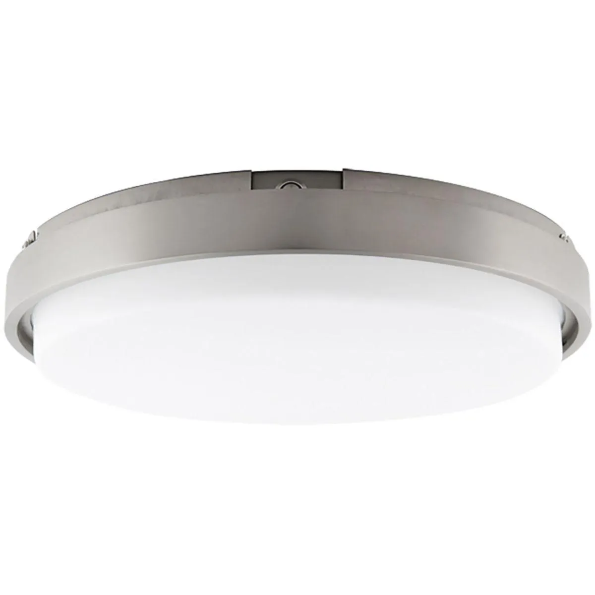 Lithium 15 In LED Flush Mount Light with Emergency Backup Selectable CCT Nickel Finish