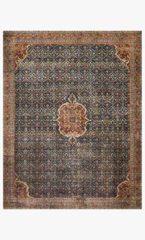 Loloi Rugs Layla Collection - LAY-09 Cobalt Blue/Spice