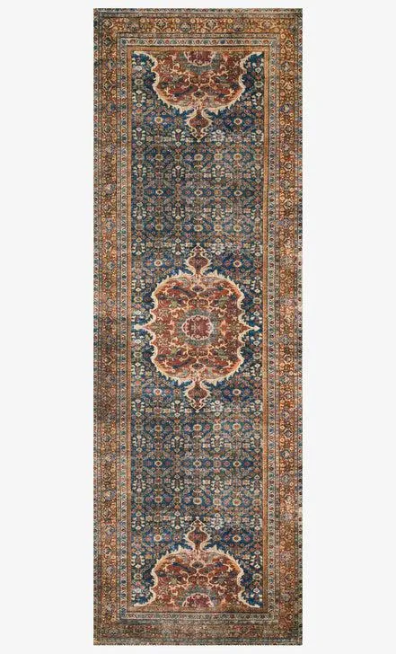 Loloi Rugs Layla Collection - LAY-09 Cobalt Blue/Spice