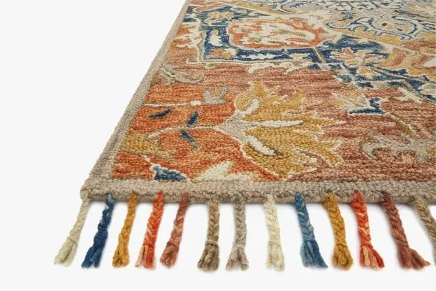 Loloi Rugs Zharah Collection - ZR-10 Rust/Blue