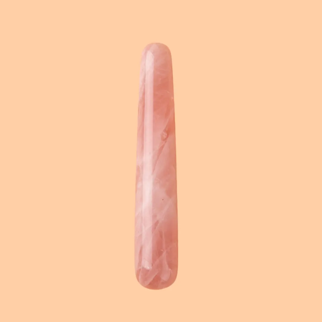 Love Stone Yoni Wand - Rose Quartz