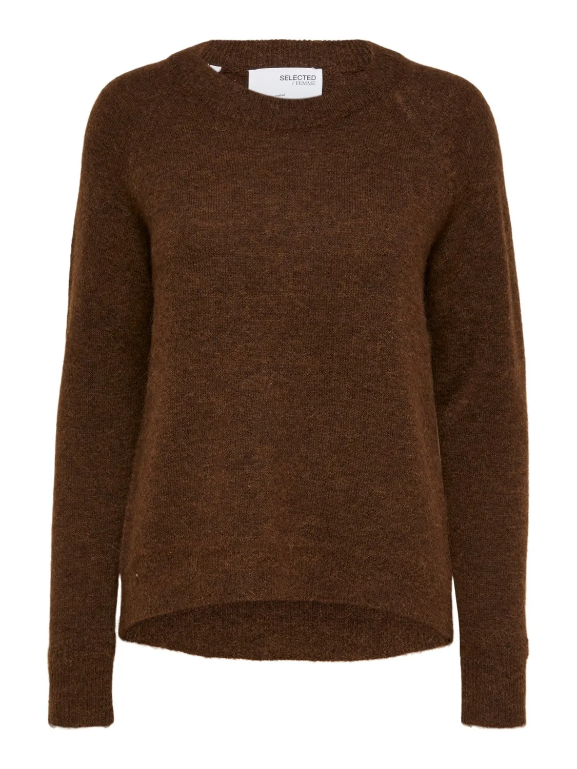 Lulu Ls Knit O-Neck - Carafe Melange