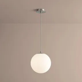 Luna 12" Globe Pendant - Satin Nickel