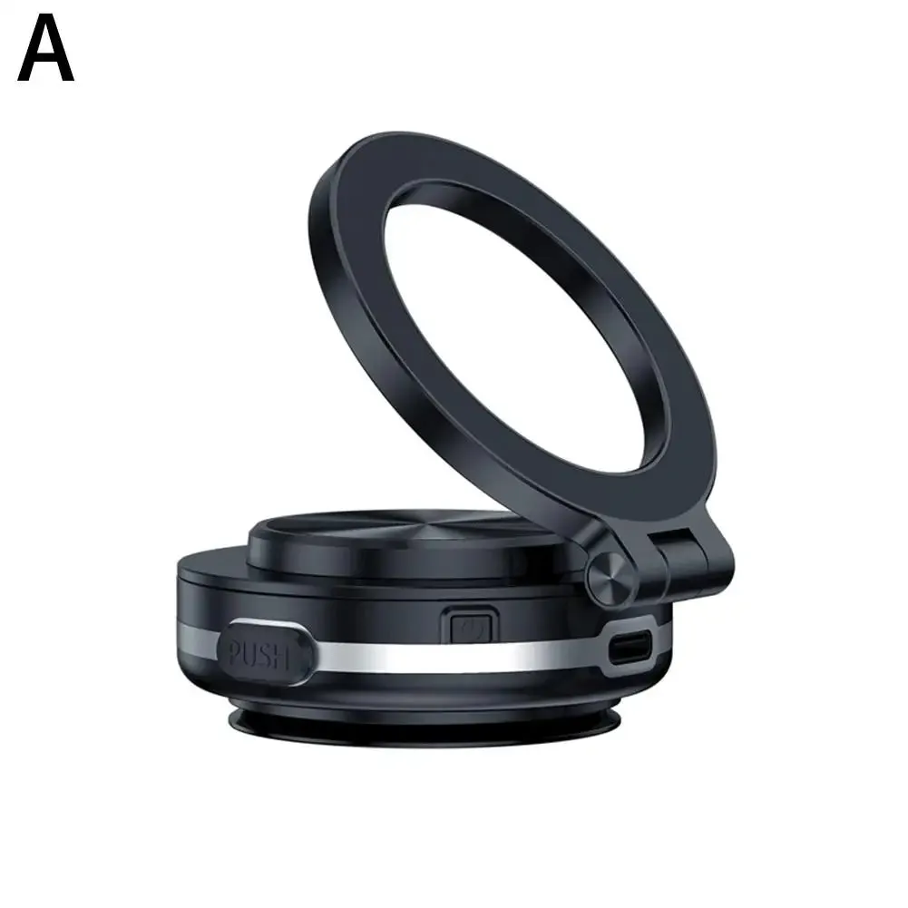 Magnetic Car Phone Holder | Universal Suction Cup Mount | Adjustable Folding Bracket for Navigation