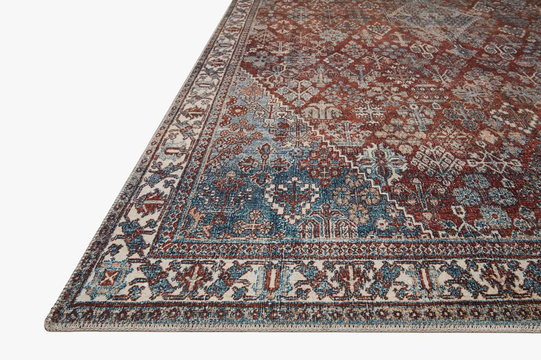 Magnolia Home x Loloi Lenna Rug - Brick Sky