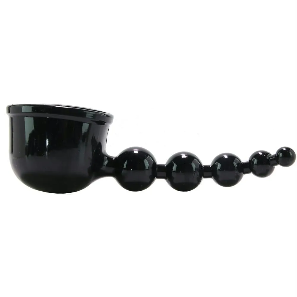 Master Series Thunder Beads Anal Wand Attachment in Black