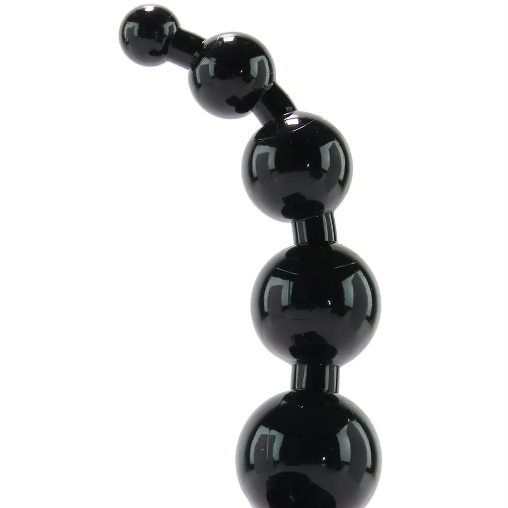 Master Series Thunder Beads Anal Wand Attachment in Black