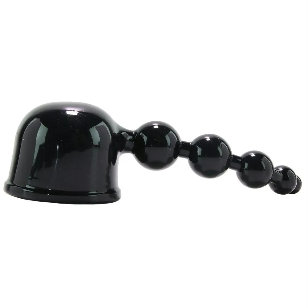 Master Series Thunder Beads Anal Wand Attachment in Black