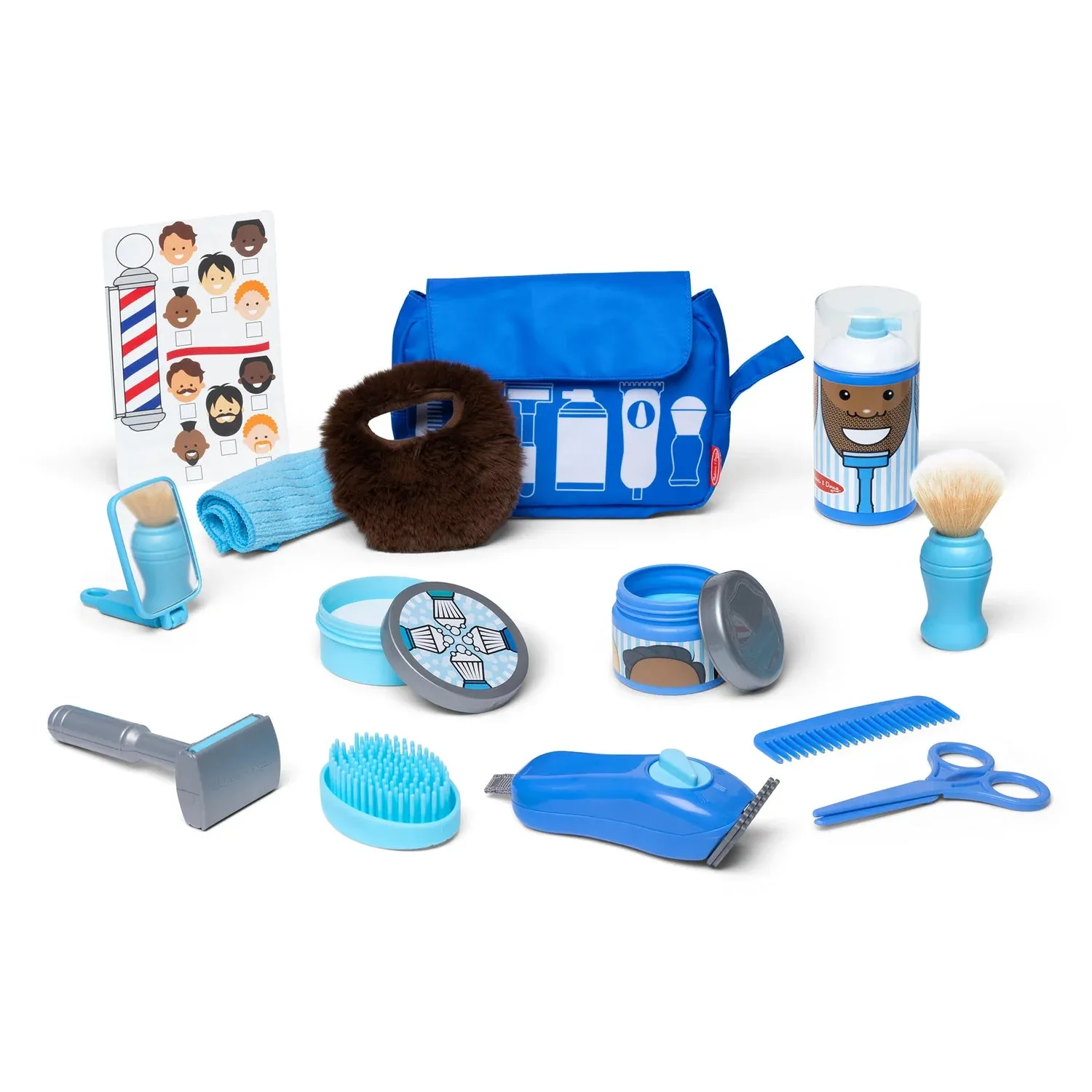 Melissa & Doug Barber Shop Play Set 16 Pieces