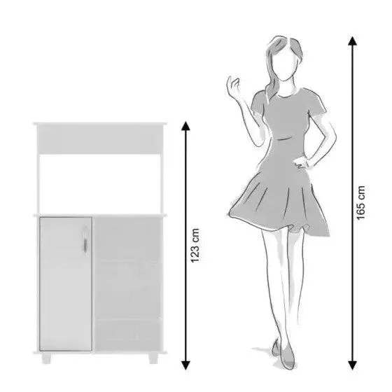 Microwave Kitchen Cabinet For Oven Multipurpose Rack By Miza