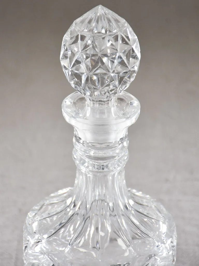 Mid century French Whisky decanter with pointed stopper