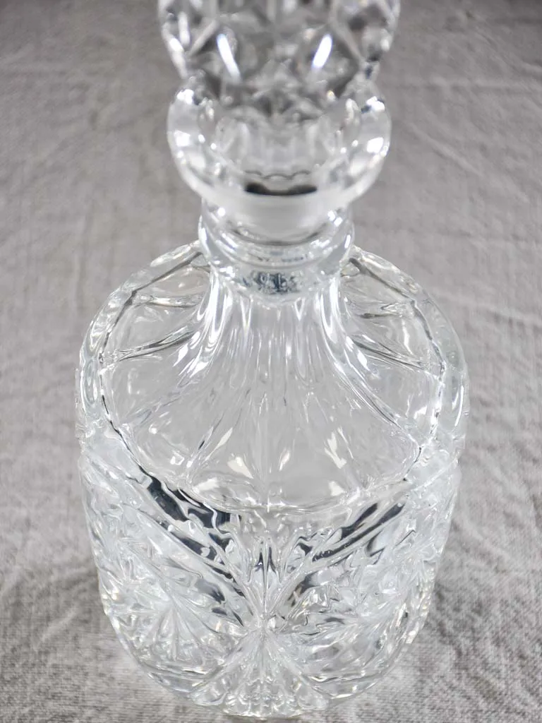 Mid century French Whisky decanter with pointed stopper