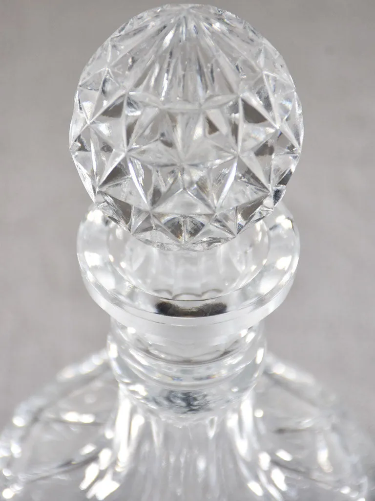 Mid century French Whisky decanter with pointed stopper