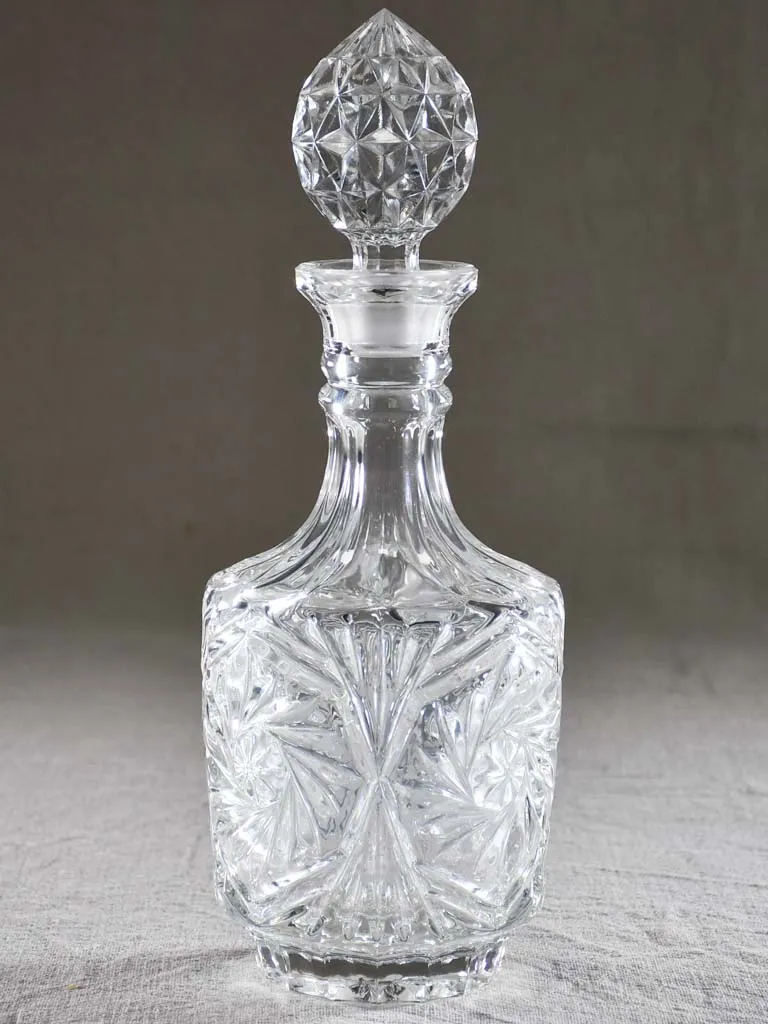 Mid century French Whisky decanter with pointed stopper