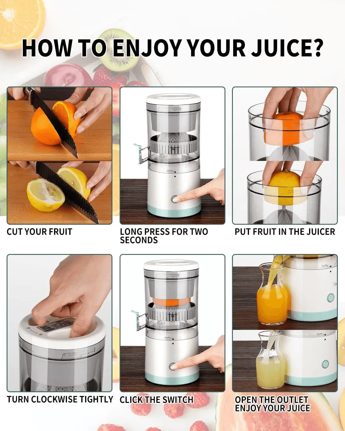 Mini Portable USB Citrus Juicer YZJ-001