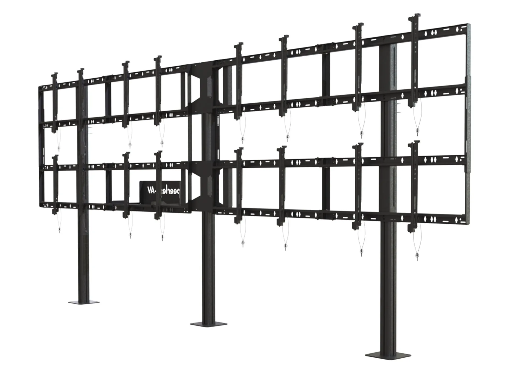 Modular Video Wall Pedestal Mount 4x2 Configuration For 46&Prime; to 55&Prime; displays