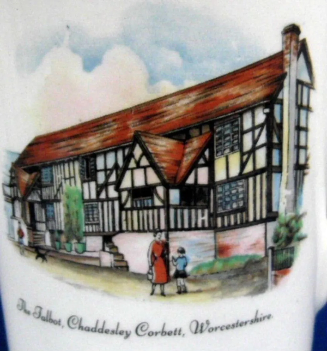 Mug Wedgwood The Talbot Inn Chaddesley Corbett Ye Olde Inn Series 1920-1930s