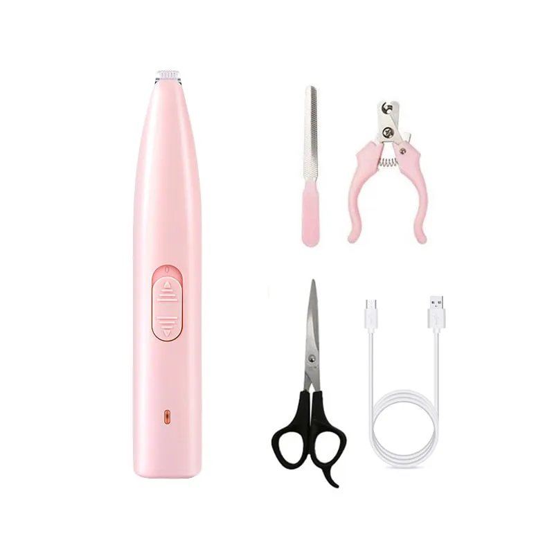 New Electric Dog Clippers ; Pet Foot Hair Trimmer Dog Grooming Shear; Butt /Ear Hair Cutter