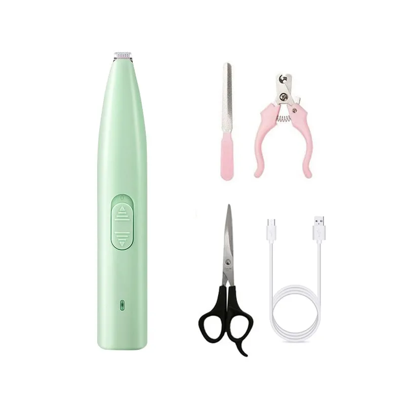 New Electric Dog Clippers ; Pet Foot Hair Trimmer Dog Grooming Shear; Butt /Ear Hair Cutter