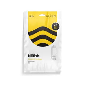 Nilfisk GD5 Vacuum Bag, 5 Pack