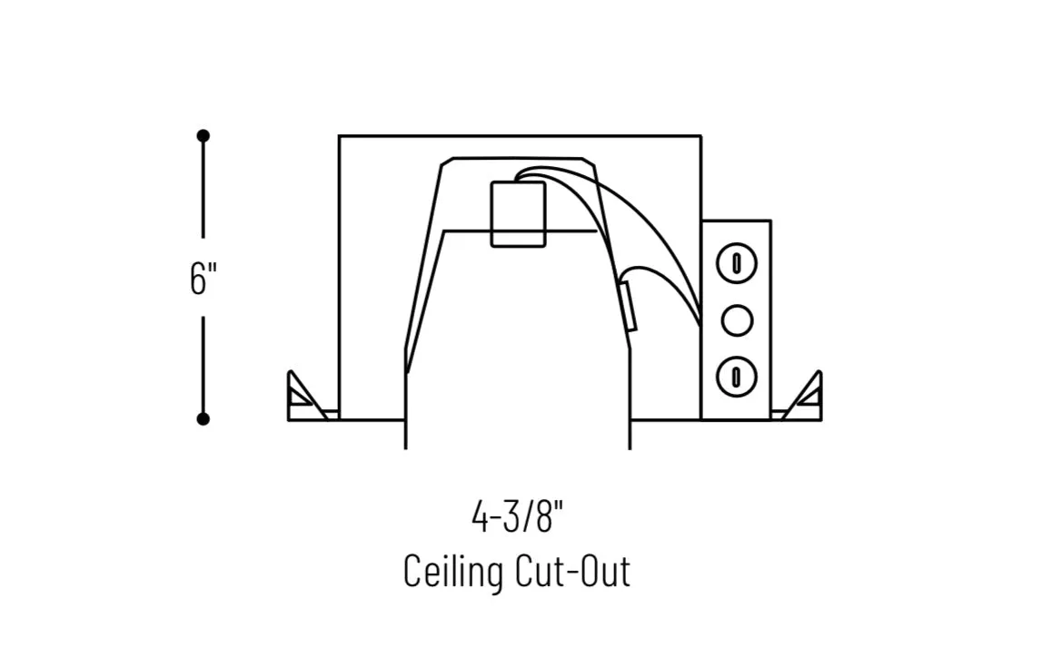 NORA NSIC-401QAT 4" Air-Tight Line Voltage Double Wall New Construction Housing