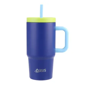 Oasis Insulated Junior Commuter Tumbler 700ml - Navy/Green