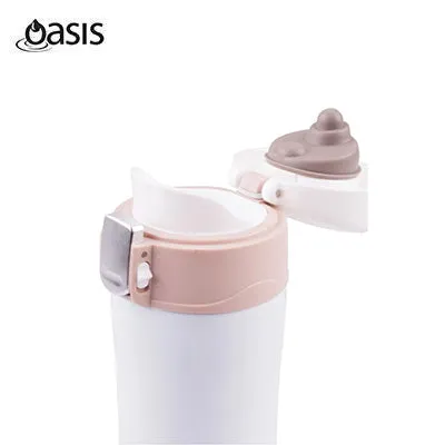 Oasis Stainless Steel Flip-Top Vacuum Flask Insulated Water Bottle 450ML