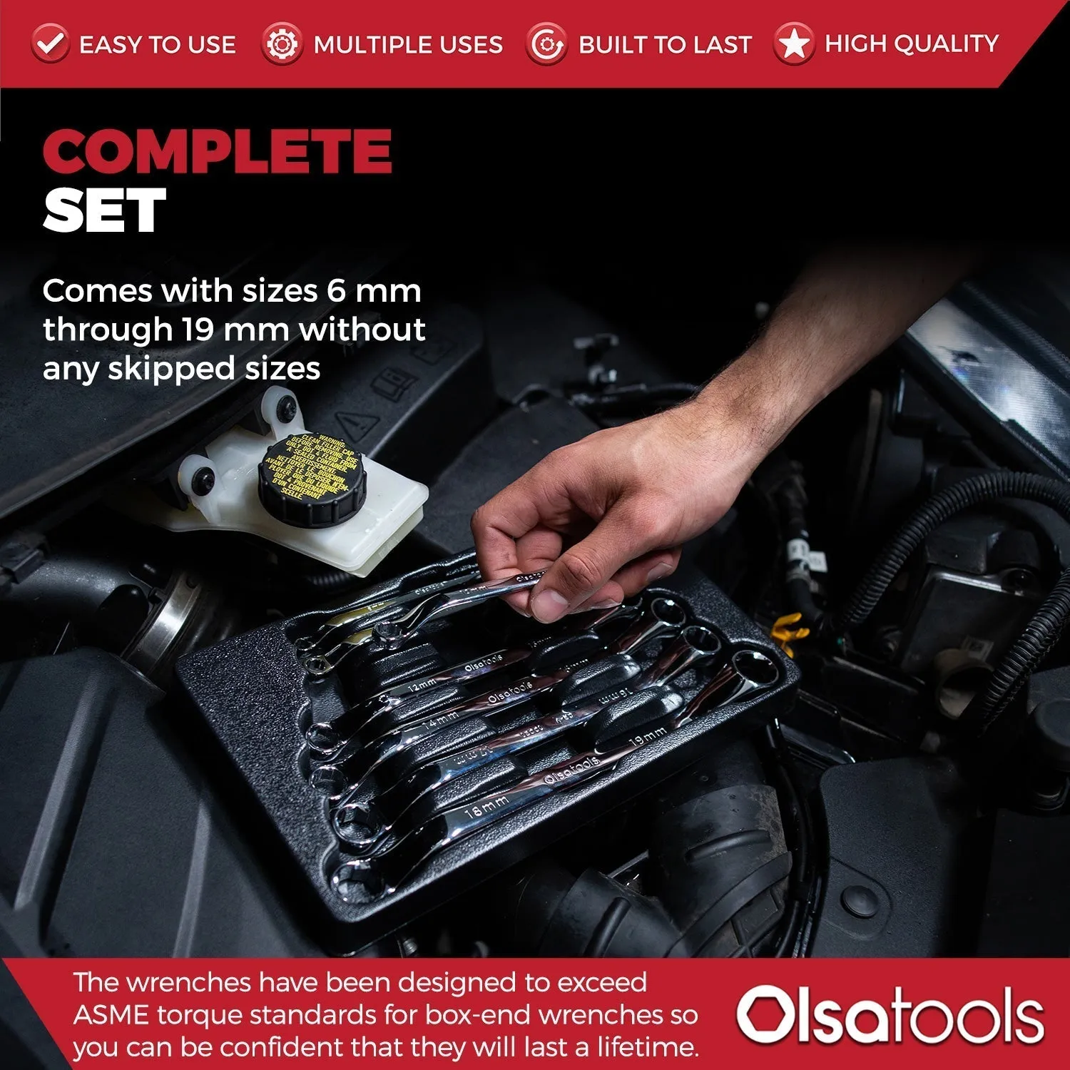 Olsa Tools Offset Bolt Extractor Wrench Set