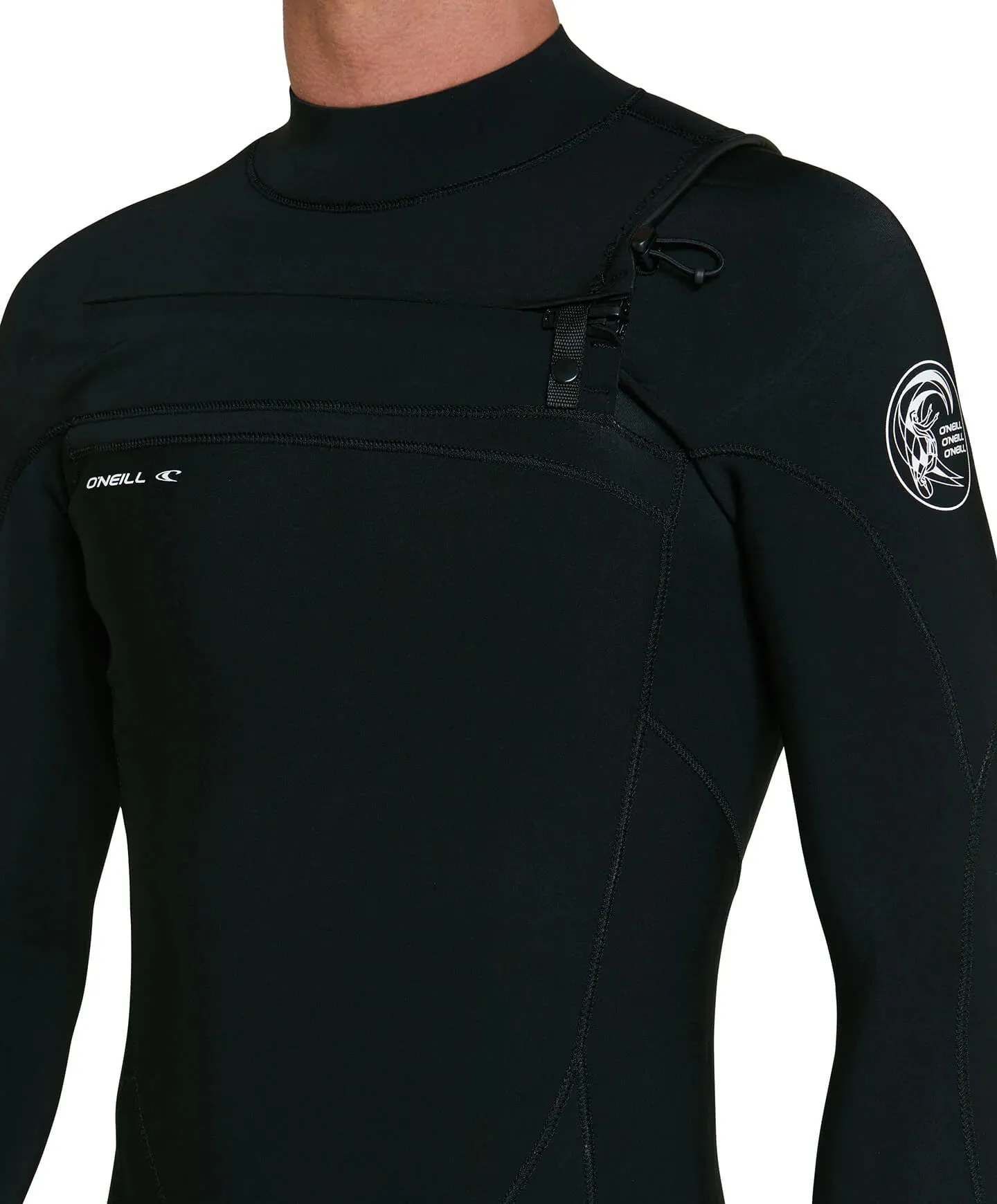 O'Neill - Defender 3/2mm Steamer Chest Zip Wetsuit - Black