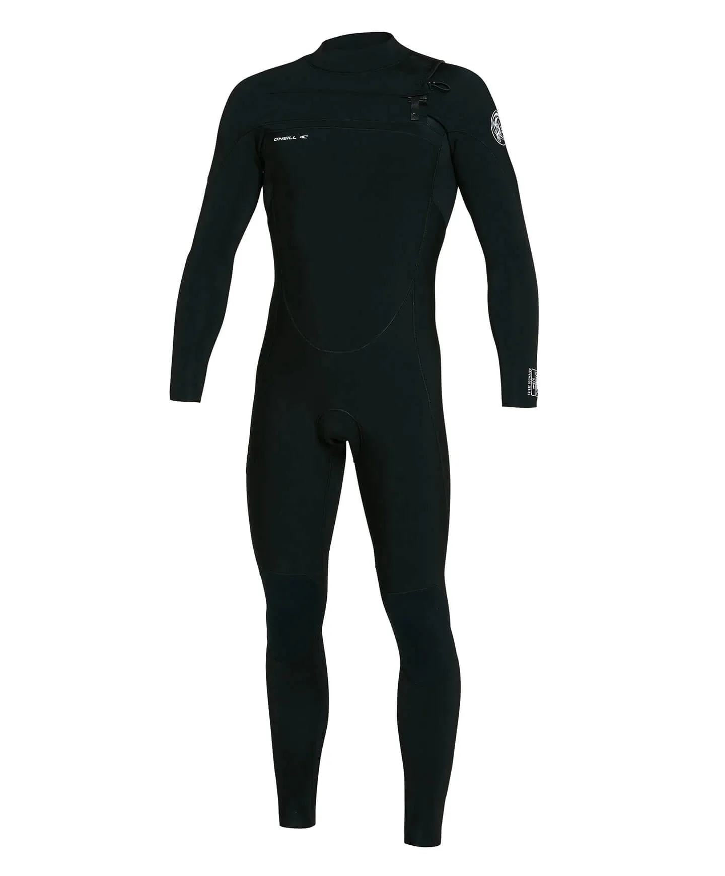 O'Neill - Defender 3/2mm Steamer Chest Zip Wetsuit - Black