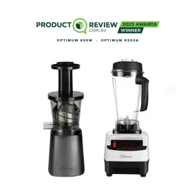 Optimum 9200A Power Blender   600M Cold Press Juicer Bundle