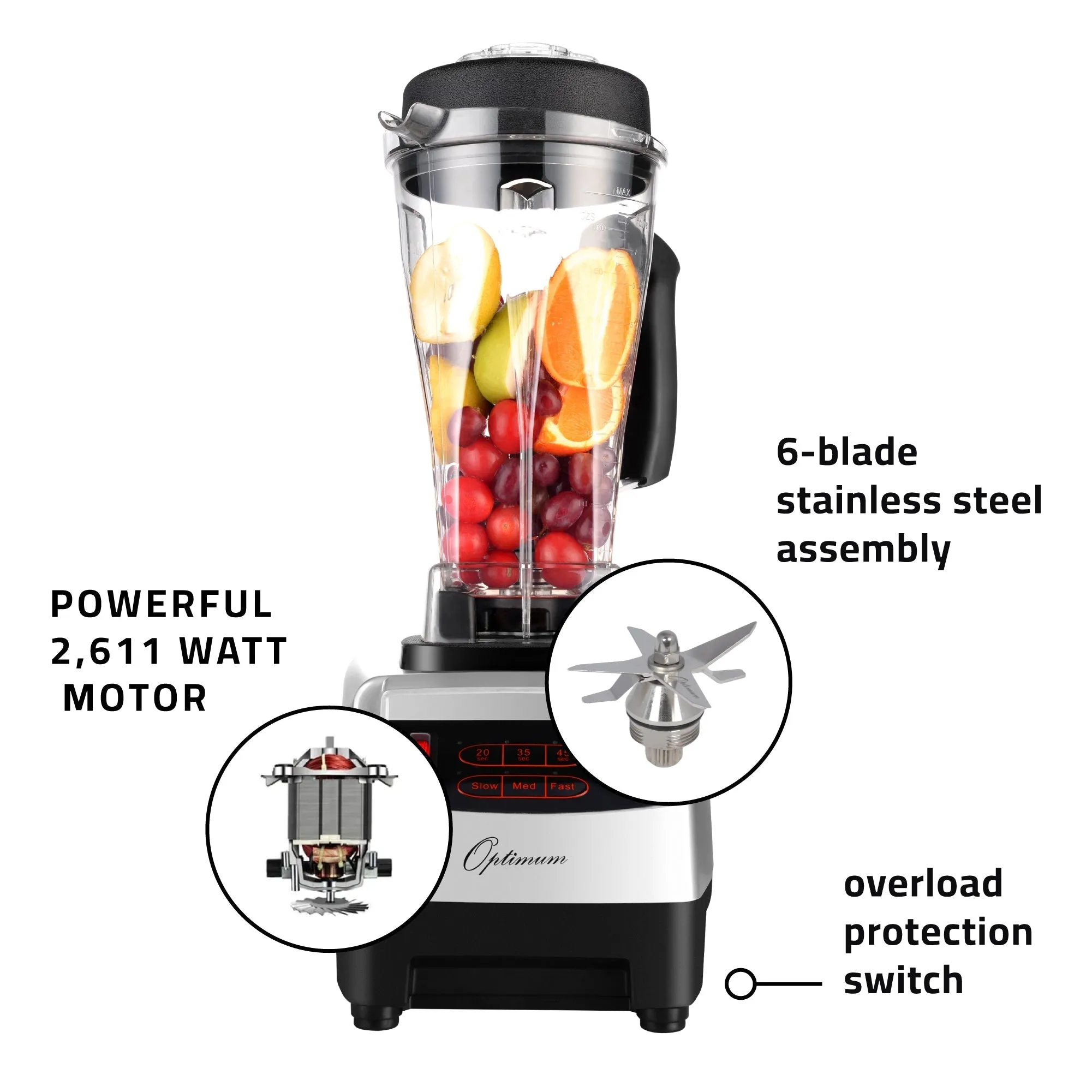 Optimum 9200A Power Blender   600M Cold Press Juicer Bundle