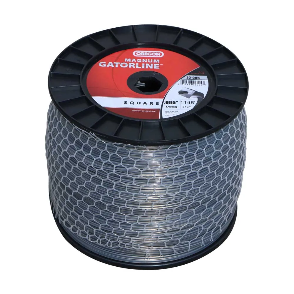 Oregon .095" SQUARE Magnum Gatorline Trimmer Line 5lb roll