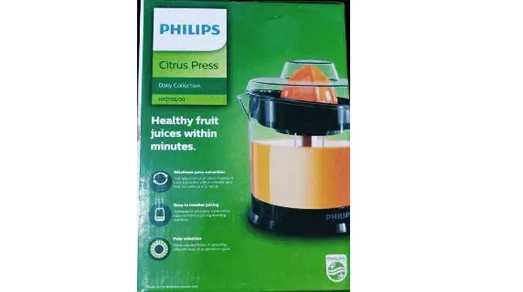 PHILIPS HR2799/00 Citrus Press Juicer  Black & Transparent, Large