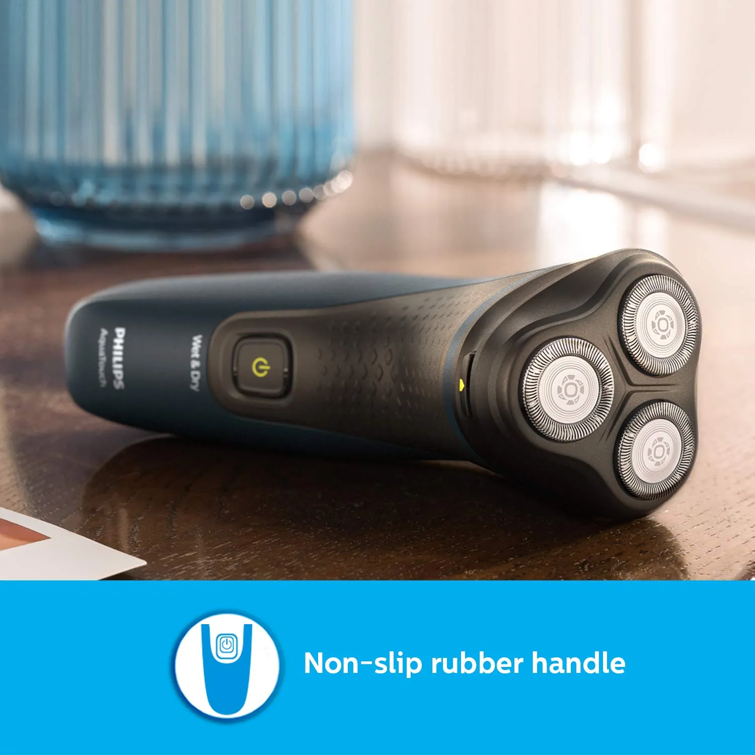 Philips S1121/45 Cordless Electric Shaver, 3D Pivot & Flex Heads, 27 Comfort Cut Blades, Up to 40 Min of Shaving