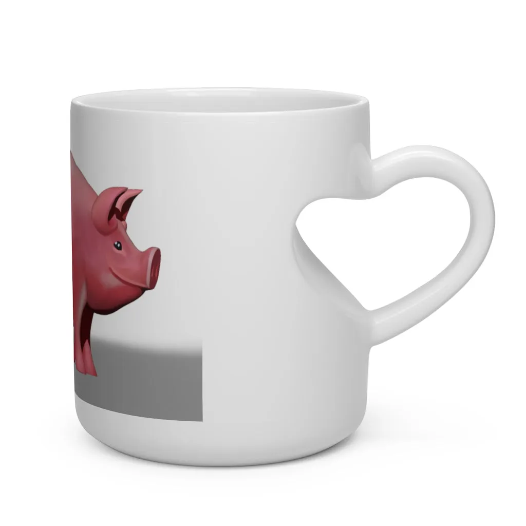 Pig Heart Shape Mug