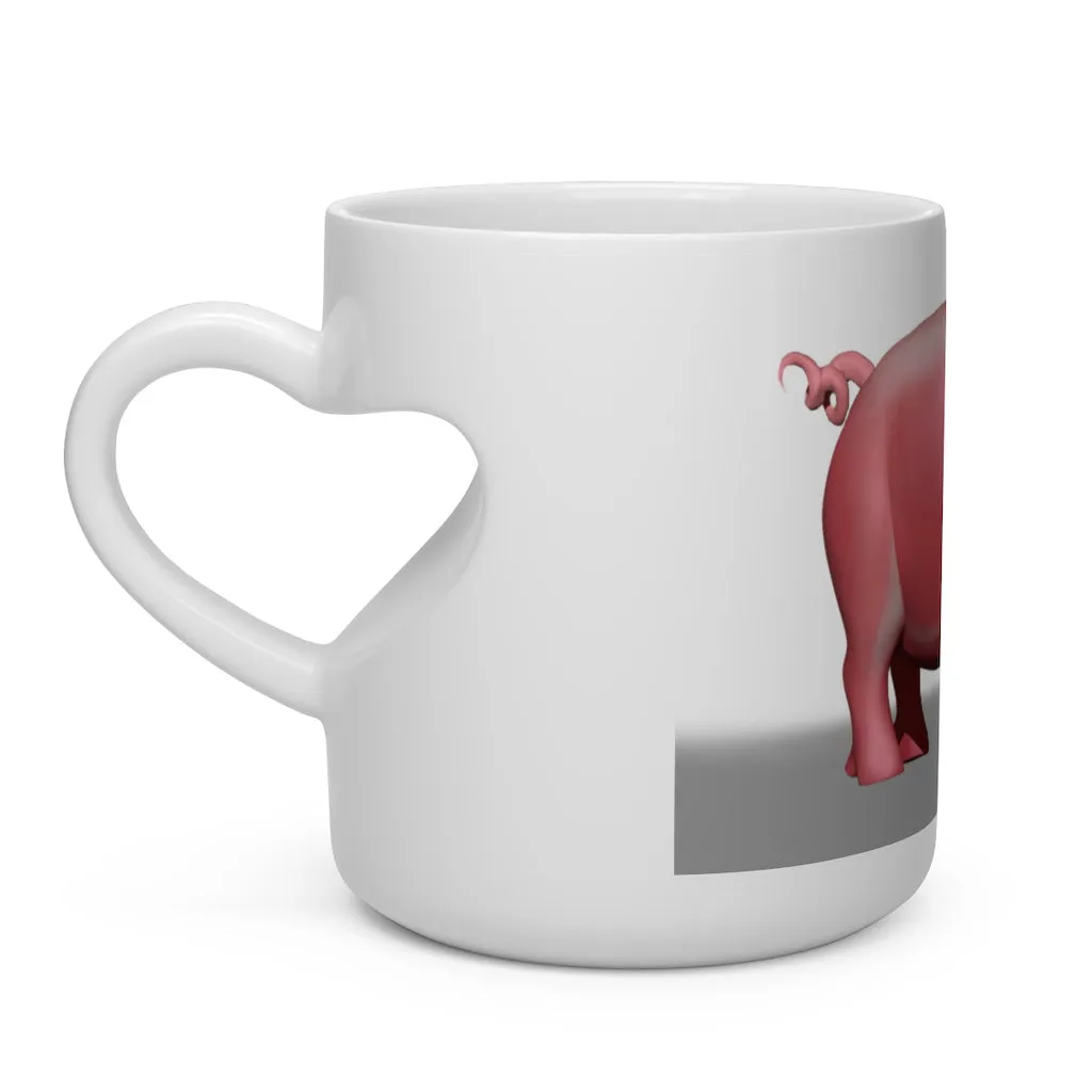 Pig Heart Shape Mug