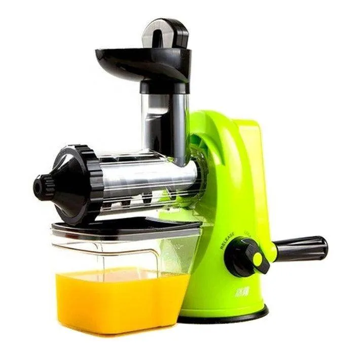 Portable Multifunction Manual Juicer for Home Use - Ideal for Apples, Oranges, and Wheatgrass