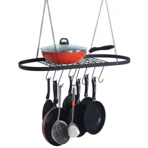 Pot and Pan Ceiling rack with Hooks