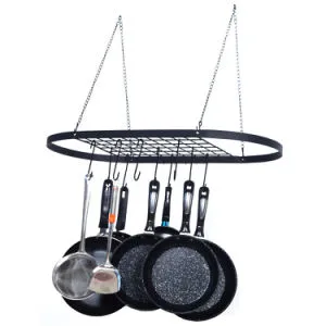 Pot and Pan Ceiling rack with Hooks